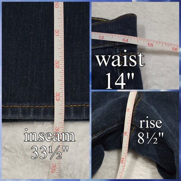 Anthropologie ✦ J Brand Flared Jeans ✦ Dark Blue Wash Denim Tailored Fit Sz 25 - Picture 9 of 12